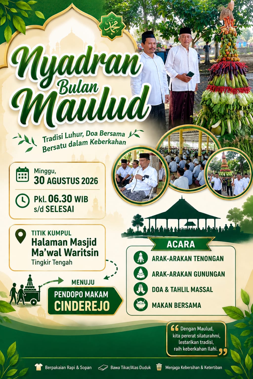 NYADRAN BULAN MAULUD KELURAHAN TINGKIR TENGAH